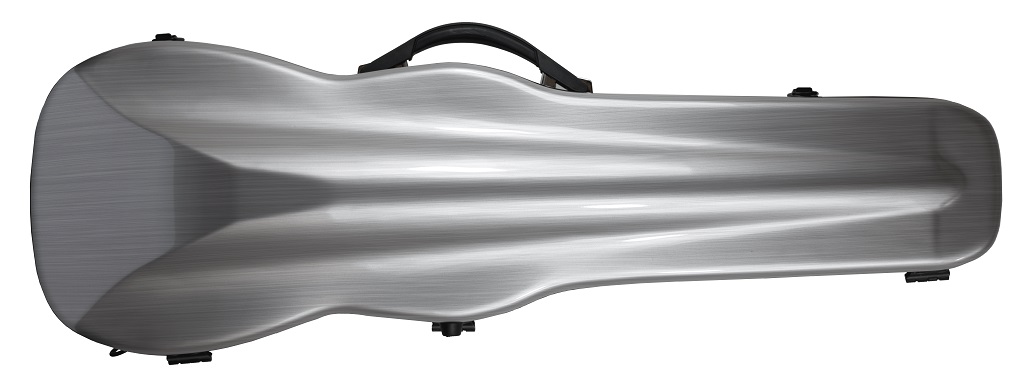 Estuche De Violín Amadeus De Fibra Gris Plata 4/4