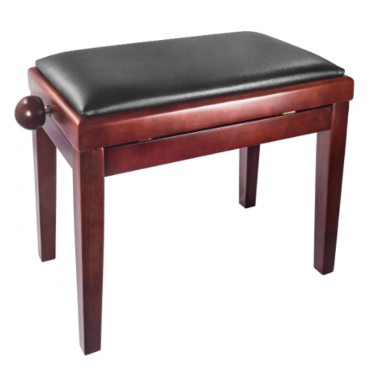 Banqueta Regulable Para Piano Marrón Mate Pb006