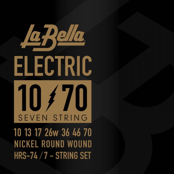 Juego De Cuerdas Para Guitarra Eléctrica La Bella Hrs 7 Cuerdas 10-70