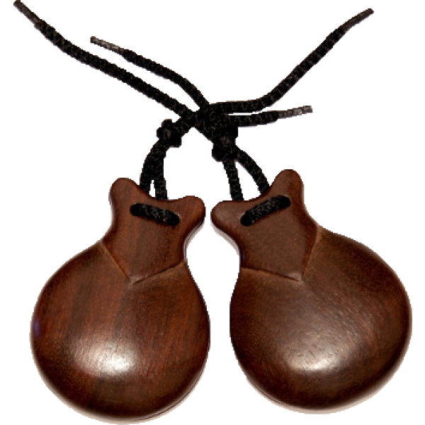 Castañuelas Jale De Imitación Bubinga Natural Del Nº 7