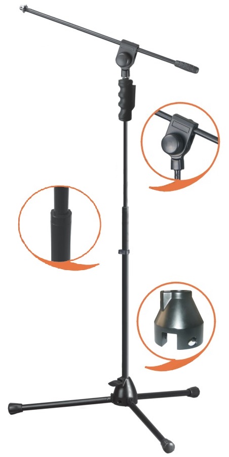 Soporte Jirafa Profesional Para Micrófono Ek Ms084