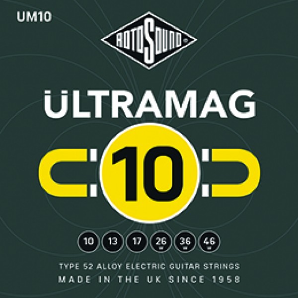 Juego De Cuerdas Rotosound Ultramag Para Guitarra Eléctrica Um10