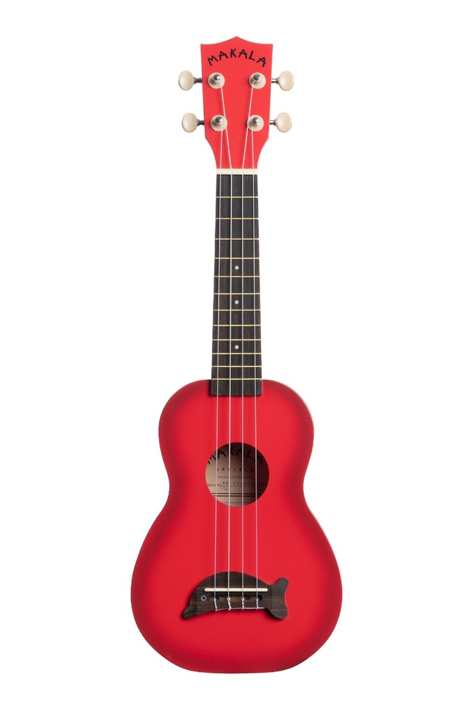 Ukelele Soprano Makala Rojo Sombreado Serie Delfín
