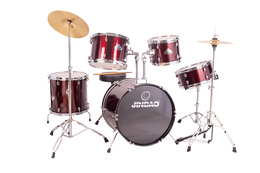 Batería Jinbao Po605 Stage 20 Jazz Roja