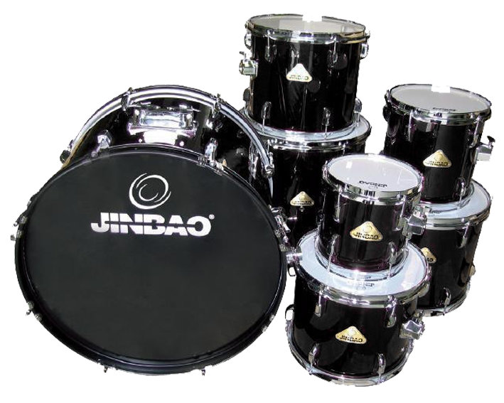 Bombo Jinbao De 22" X 16" Negro