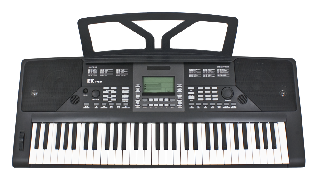 Teclado Ek De 61 Teclas Negro Ekt750