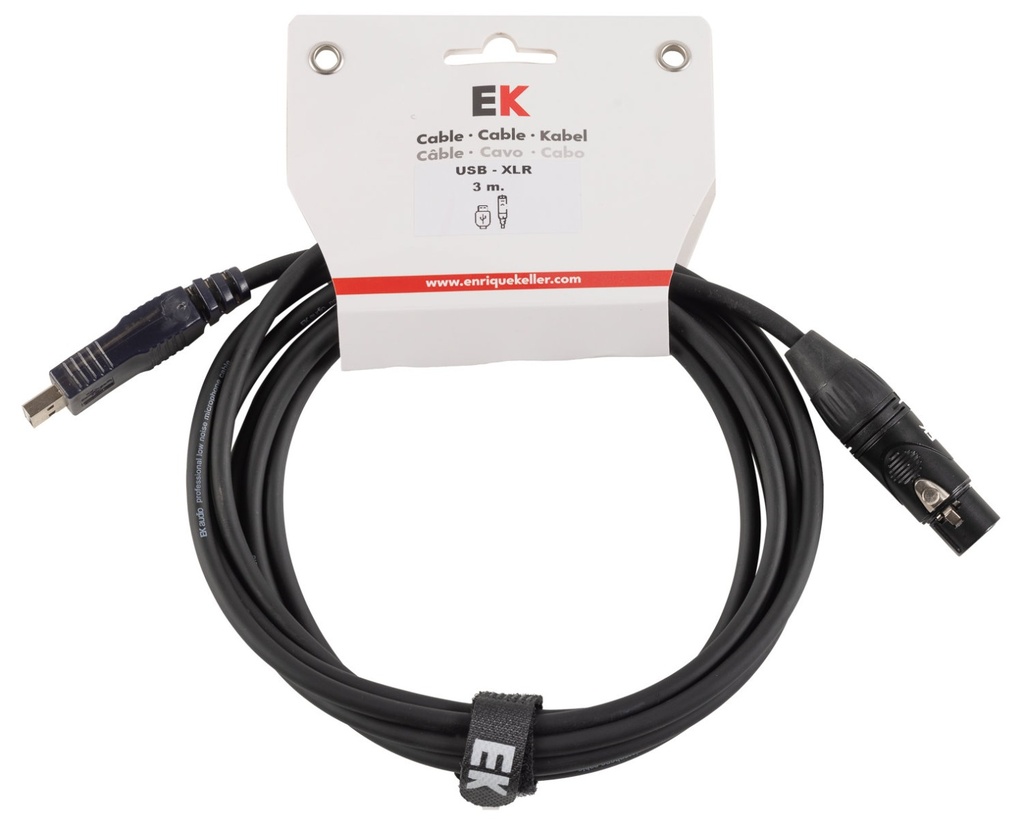 Cable Ek Audio Usb/Xlr 3 M