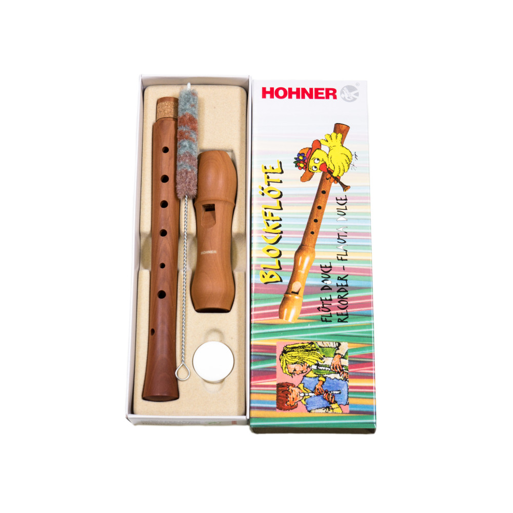 Flauta Hohner 9501 Madera Peral Digitación Alemana 2 Piezas