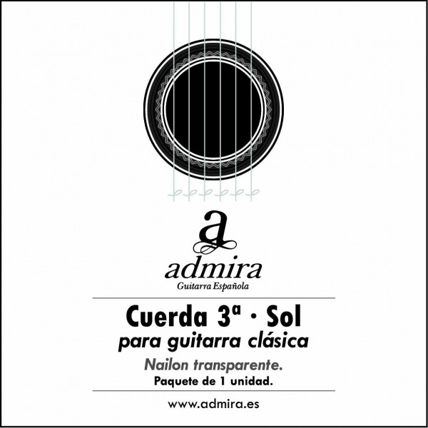 3ª Cuerda Admira Para Guitarra Clásica Ca503Cl