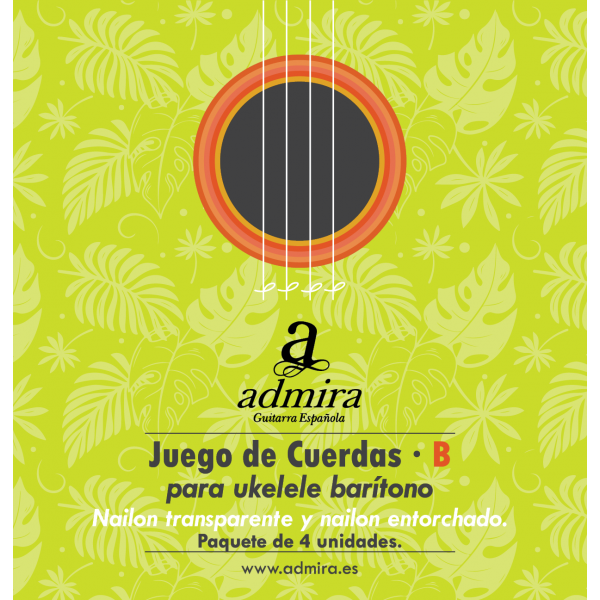 Juego De Cuerdas Admira Para Ukelele Baritono Nailon Ca500Ukb