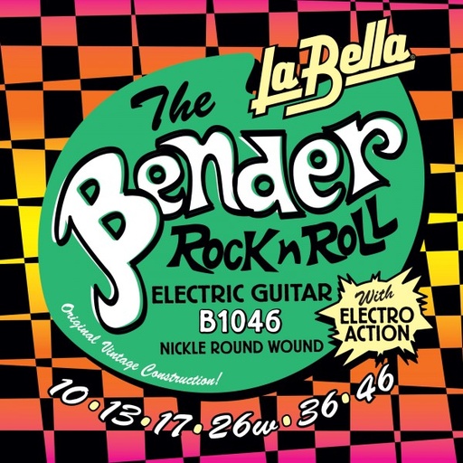 [B1046] Juego De Cuerdas Para Guitarra Eléctrica La Bella Super Bender Regular 10-46