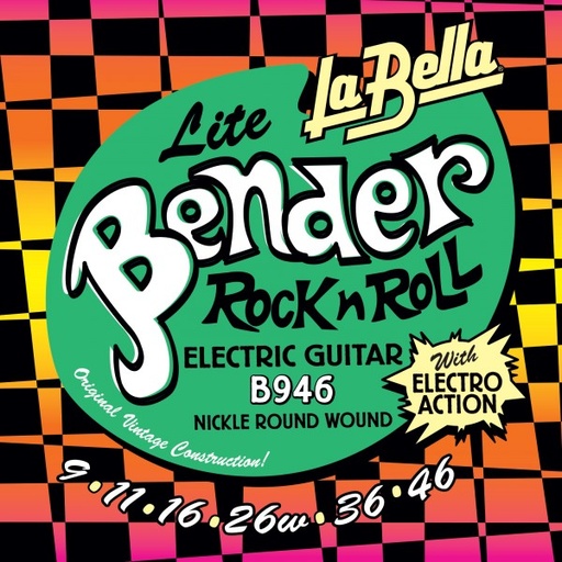 [B946] Juego De Cuerdas Para Guitarra Eléctrica La Bella Super Bender Light 09-46