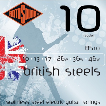 [BS10] Juego De Cuerdas Rotosound Para Guitarra Eléctrica British Steels 10-46