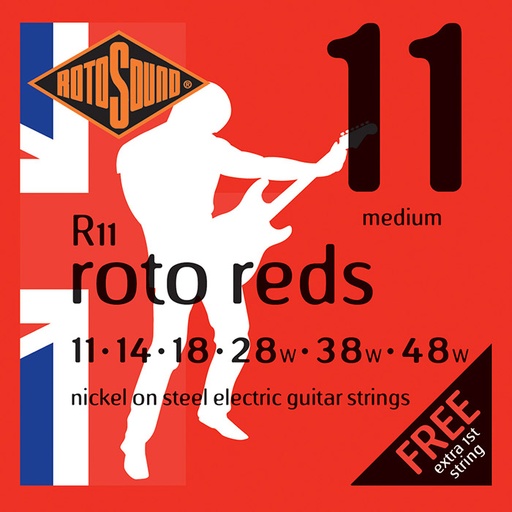 [R11] Juego De Cuerdas Rotosound Para Guitarra Eléctrica 11-48