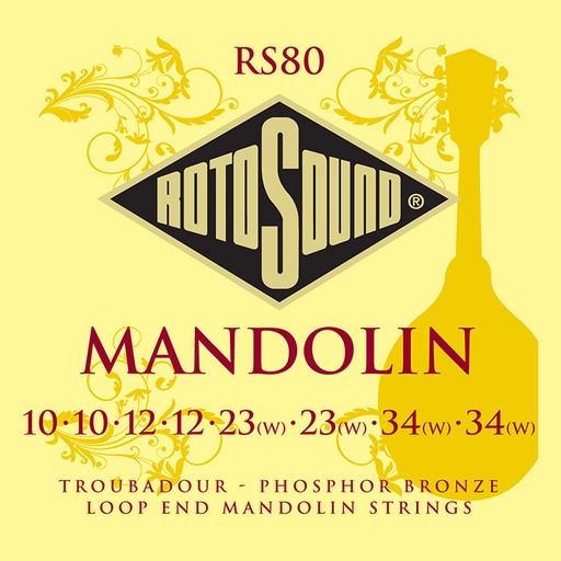 [RS80] Juego De Cuerdas Rotosound Para Mandolina Rs80