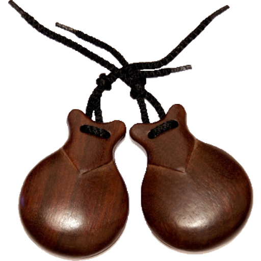 [2096] Castañuelas Jale De Imitación Bubinga Natural Del Nº 6