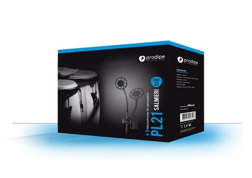 [PL21] Micrófonos Prodipe Para Instrumentos De Percusión Pl21
