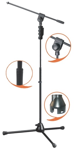 [MS084] Soporte Jirafa Profesional Para Micrófono Ek Ms084