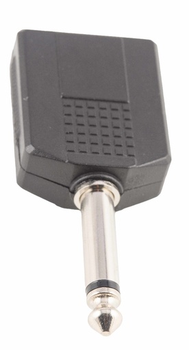 [A089] Adaptador Dual Jack Mono 1/4 Hembra X 2 Jack Mono 1/4 A089