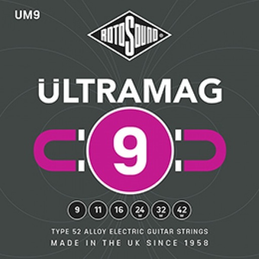 [UM9] Juego De Cuerdas Rotosound Ultramag Para Guitarra Eléctrica Um9