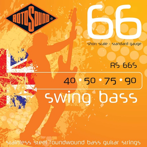 [RS66S] Juego De Cuerdas Rotosound Para Bajo 40-90