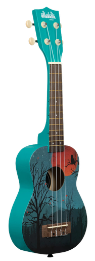 [UKAMNR] Ukelele Soprano Serie Ukadelic Graphic Top Luna