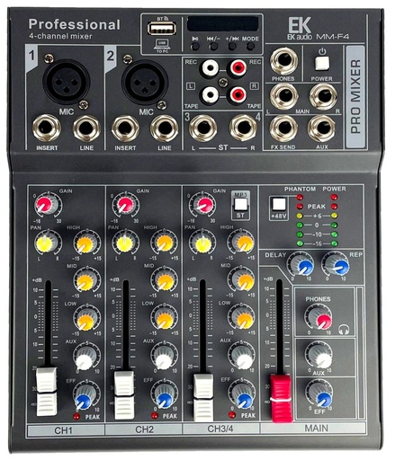 [MMF4] Mesa De Mezclas Con Efectos Ek Audio Mmf4
