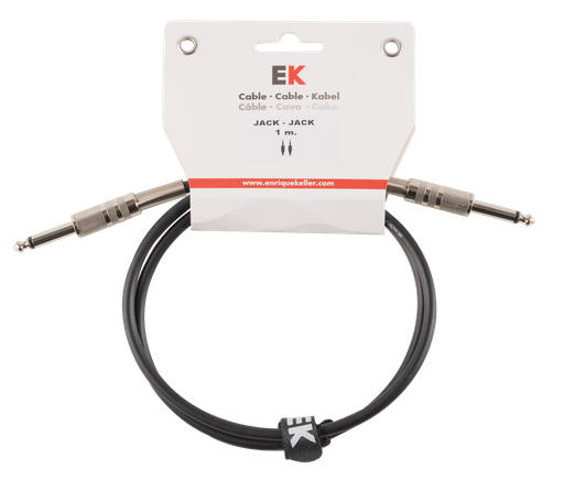 [JJ0061] Cable Ek Audio Jack-Jack Rectos Para Guitarra 1 M