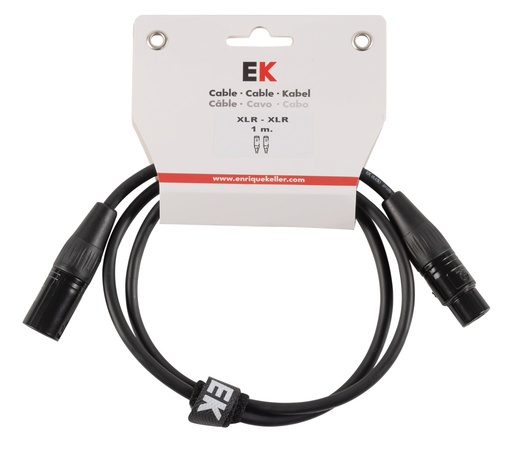 [NXX0011] Cable Ek Audio Neutrik Para Micrófono Xlr/Xlr 1 M