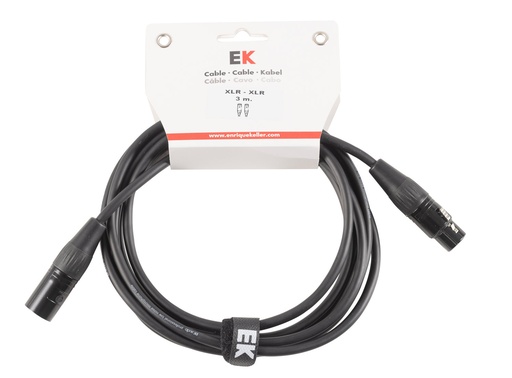 [NXX0013] Cable Ek Audio Neutrik Para Micrófono Xlr/Xlr 3 M
