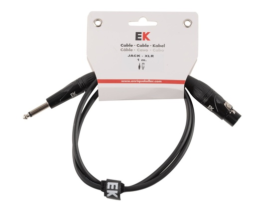 [PXJ0011] Cable Ek Audio Para Micrófono Jack - Xlr Hembra 1 M