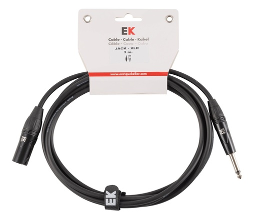 [PXJ0053] Cable Ek Audio Para Micrófono Jack - Xlr Macho 3 M