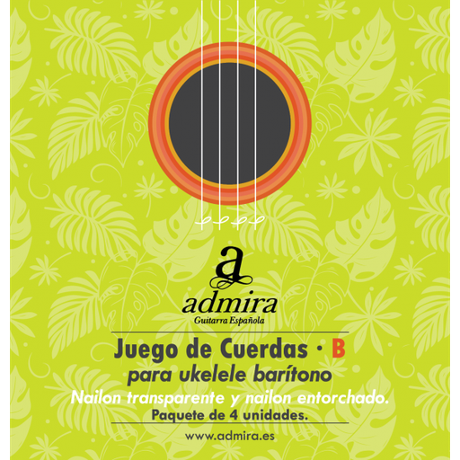 [CA500UKB] Juego De Cuerdas Admira Para Ukelele Baritono Nailon Ca500Ukb