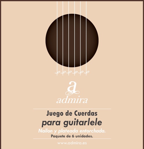 [CA500GTL] Juego De Cuerdas Admira Para Guitarlele
